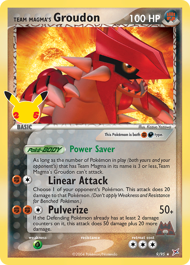 Celebrations Promo Team Magma’s Groudon #9 / 95