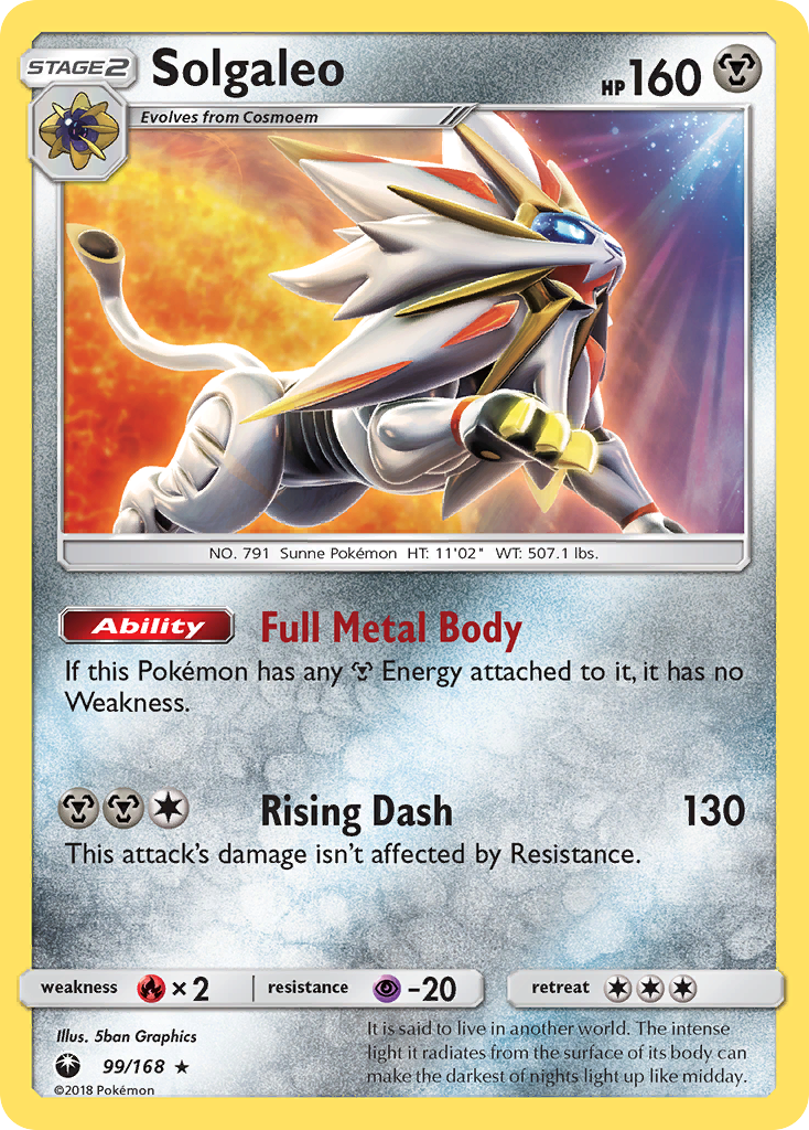 Celestial Storm Holo Solgaleo #99/168