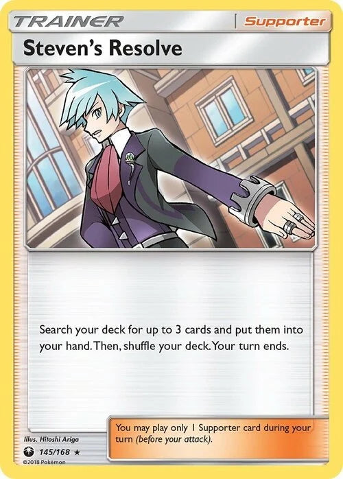 Celestial Storm Holo Steven’s Resolve #145/168