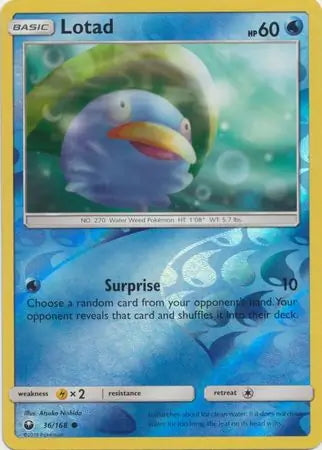 Celestial Storm Lotad #36/168 reverse holo