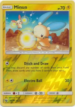 Celestial Storm Minun #54/168 reverse holo