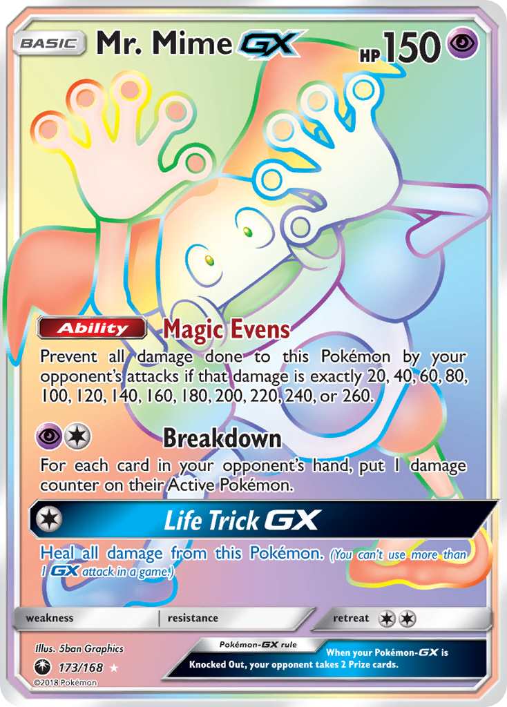 Celestial Storm Mr. Mime GX #173/168