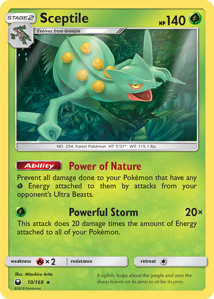 Celestial Storm Non - Holo Sceptile #10/168