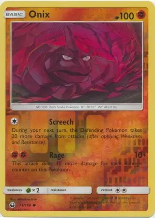 Celestial Storm Onix #71/168 reverse holo