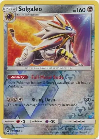 Celestial Storm Solgaleo #99/168 reverse holo