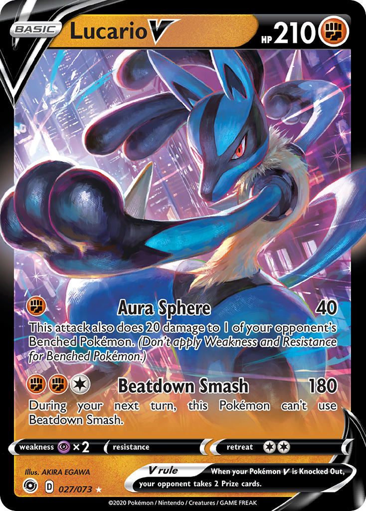 Champion’s Path Lucario V #27/73