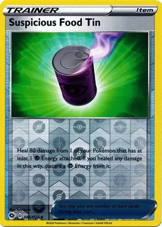 Champion’s Path Suspicious Food Tin #66/73 reverse holo