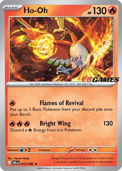 Chaos Rising Ho-Oh #010/86 Ebgames Promo