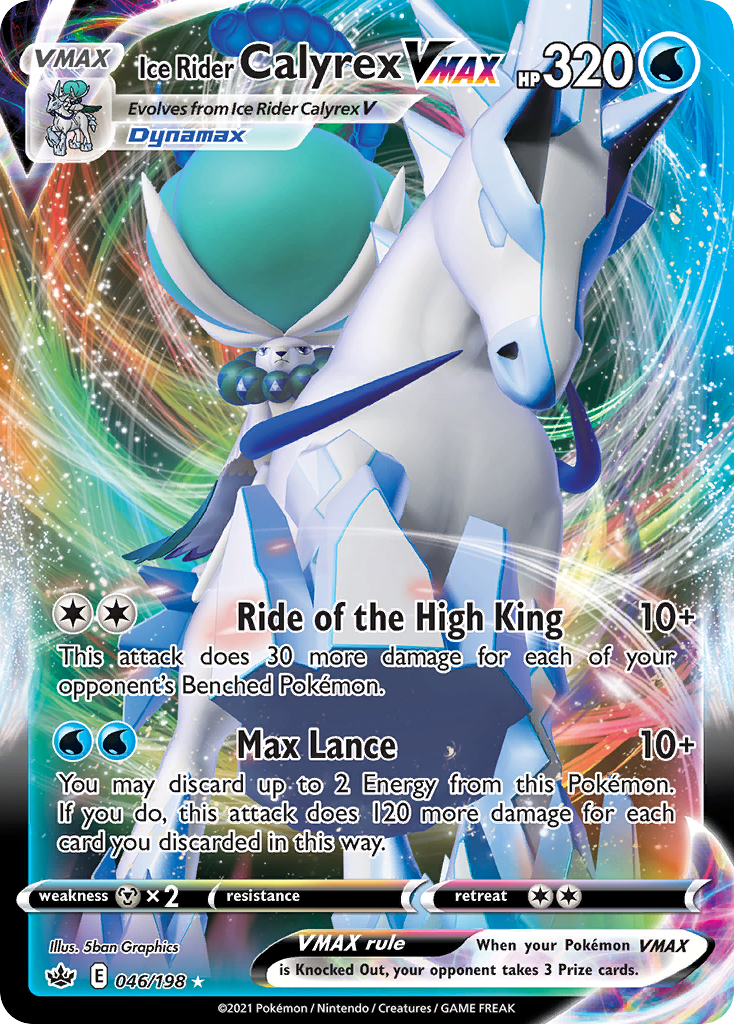 Chilling Reign Ice Rider Calyrex VMAX #46/198