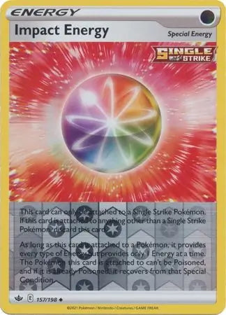 Chilling Reign Impact Energy #157/198 reverse holo