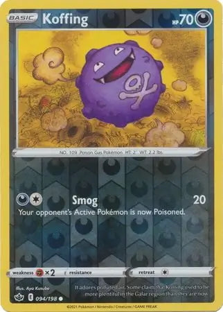 Chilling Reign Koffing #94/198 reverse holo