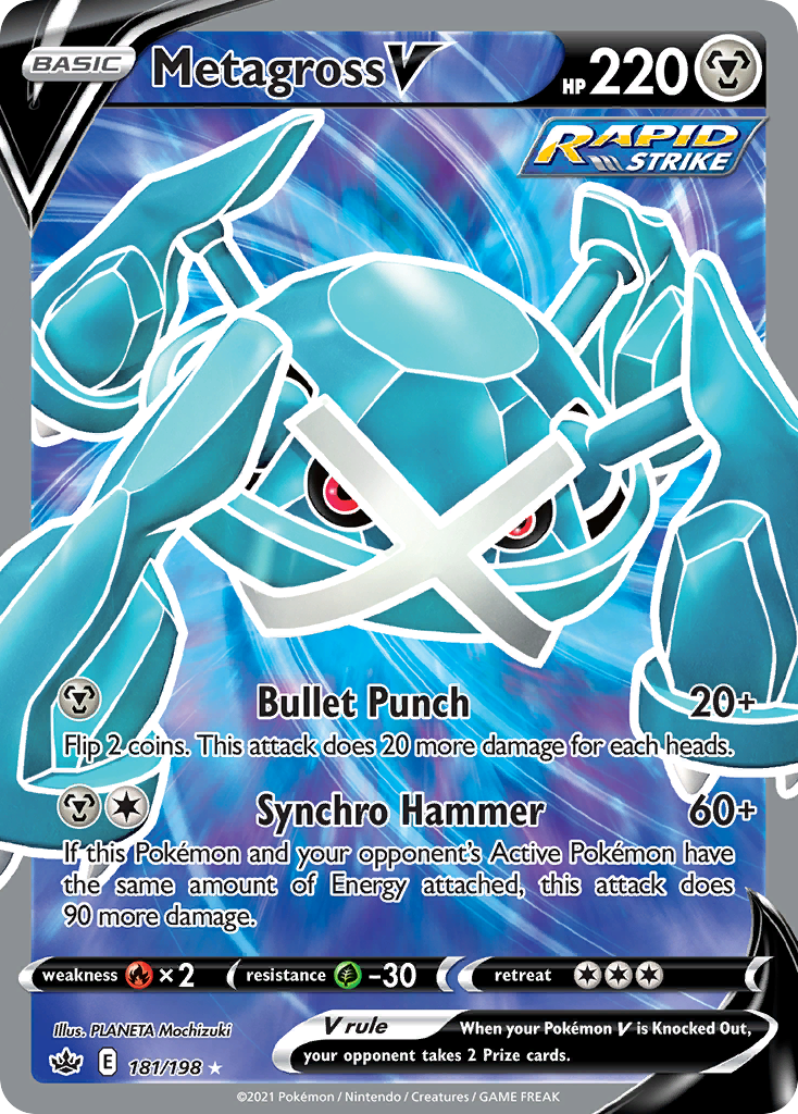 Chilling Reign Metagross V #181/198