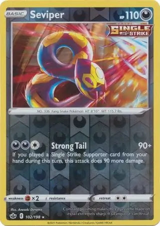 Chilling Reign Seviper #102/198 reverse holo