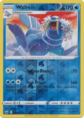 Chilling Reign Walrein #39/198 reverse holo