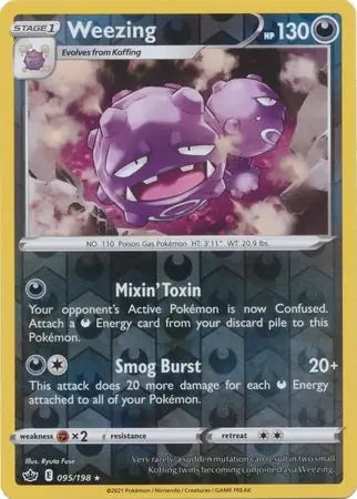 Chilling Reign Weezing #95/198 reverse holo