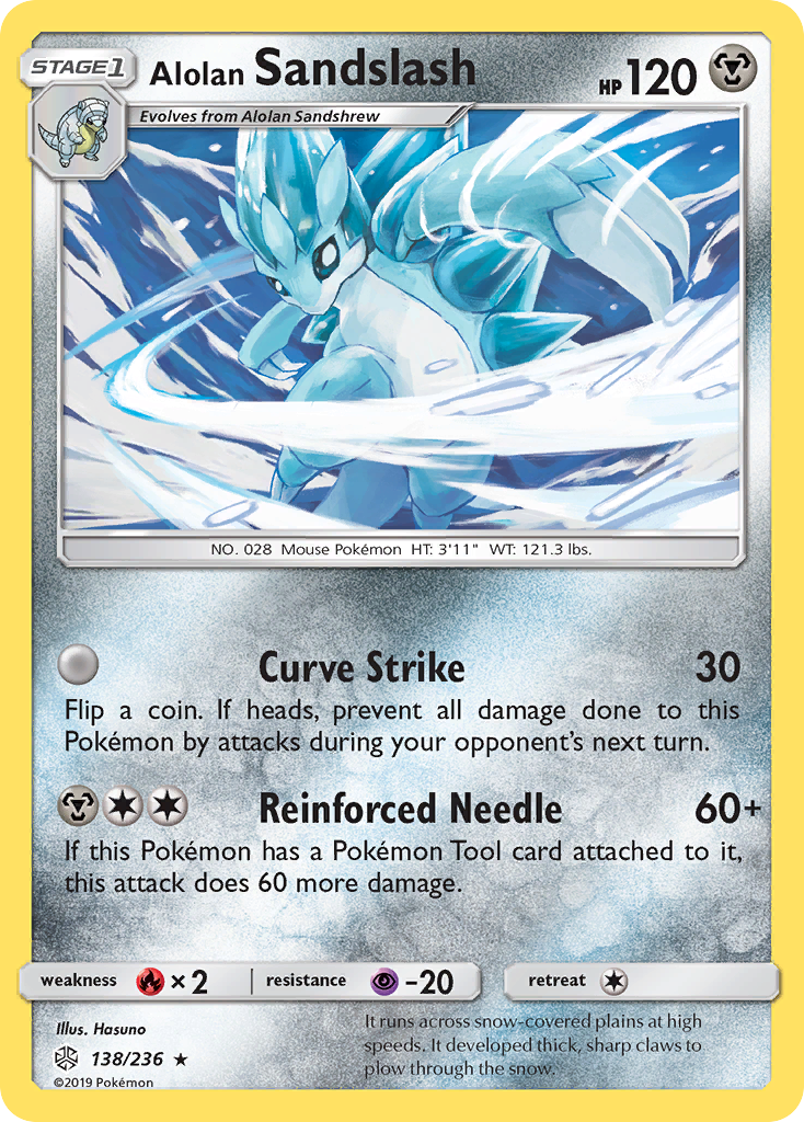 Cosmic Eclipse Alolan Sandslash #138/236