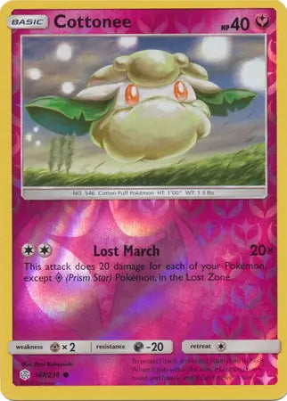Cosmic Eclipse Cottonee #147/236 reverse holo