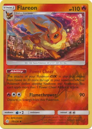 Cosmic Eclipse Flareon #25/236 reverse holo