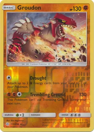 Cosmic Eclipse Groudon #113/236 reverse holo