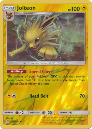 Cosmic Eclipse Jolteon #70/236 reverse holo