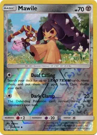 Cosmic Eclipse Mawile #140/236 reverse holo