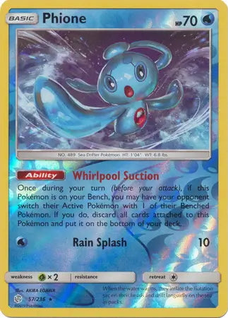 Cosmic Eclipse Phione #57/236 reverse holo