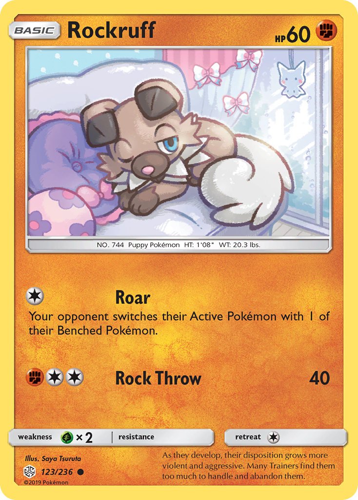 Cosmic Eclipse Rockruff #123/236