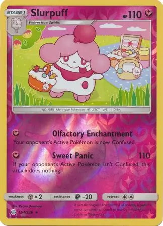 Cosmic Eclipse Slurpuff #154/236 reverse holo