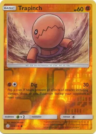 Cosmic Eclipse Trapinch #108/236 reverse holo