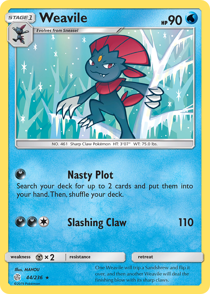 Cosmic Eclipse Weavile #44/236