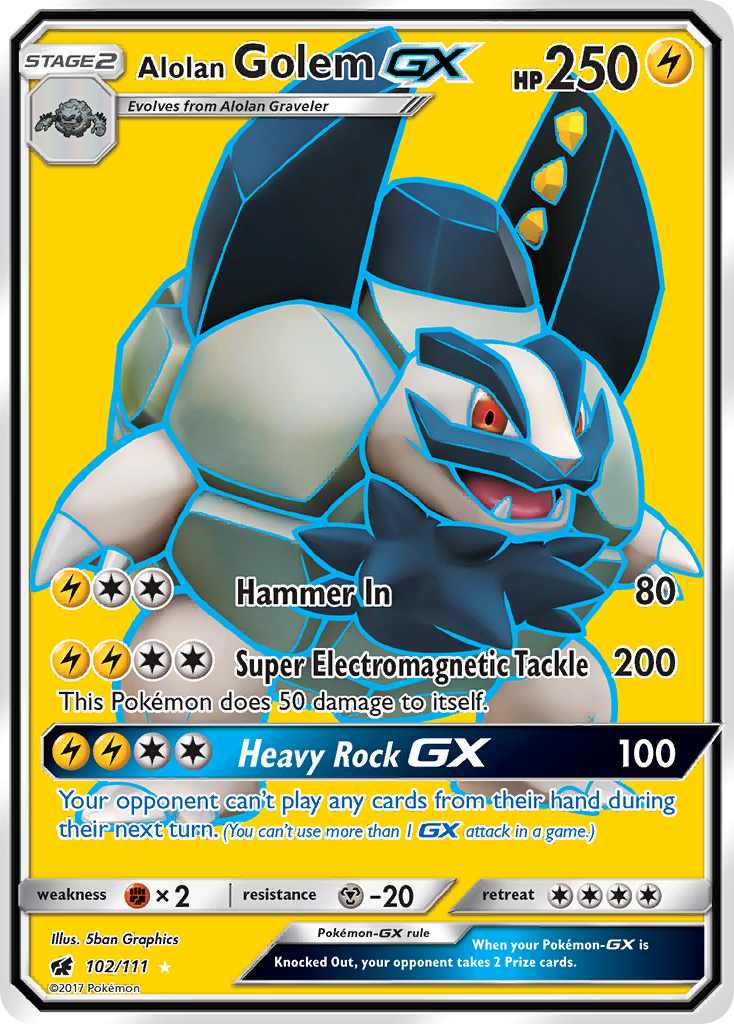 Crimson Invasion Alolan Golem GX #102/111