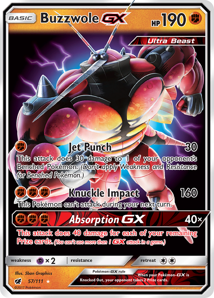 Crimson Invasion Buzzwole GX #57/111
