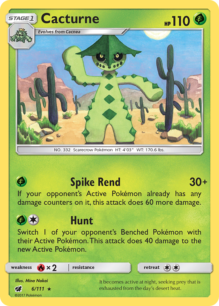 Crimson Invasion Cacturne #6/111