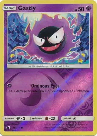 Crimson Invasion Gastly #36/111 reverse holo