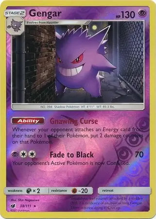 Crimson Invasion Gengar #38/111 reverse holo