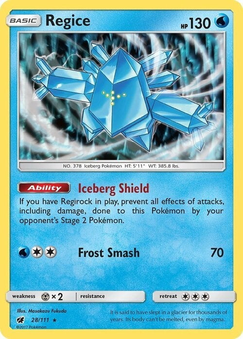 Crimson Invasion Holo Regice #28/111