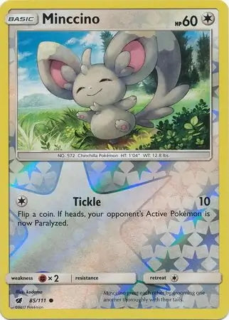 Crimson Invasion Minccino #85/111 reverse holo
