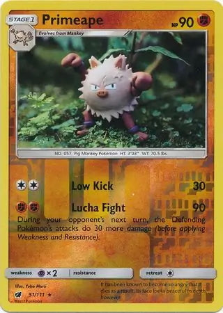 Crimson Invasion Primeape #51/111 reverse holo