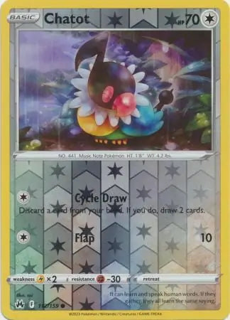 Crown Zenith Chatot #112/159 reverse holo