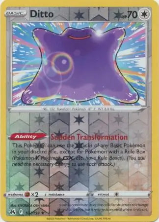 Crown Zenith Ditto #107/159 reverse holo