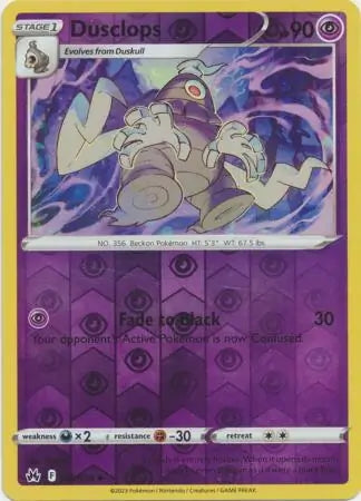 Crown Zenith Dusclops #63/159 reverse holo