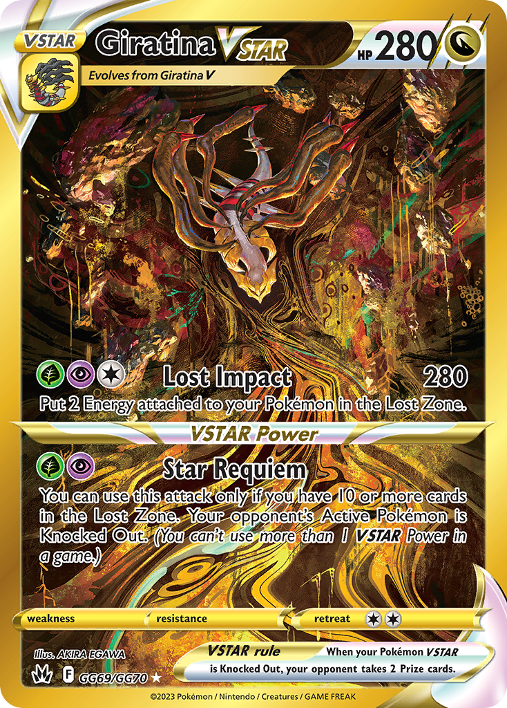 Crown Zenith Galarian Gallery Giratina VSTAR #GG69/70