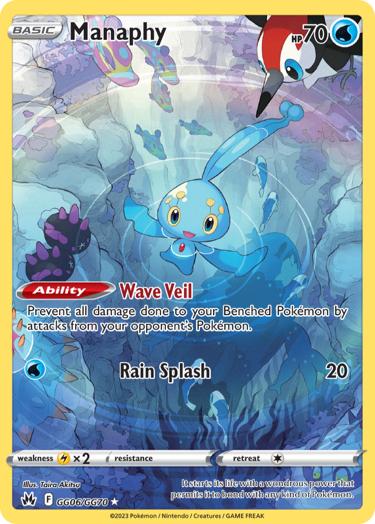 Crown Zenith Galarian Gallery Manaphy #GG6/70