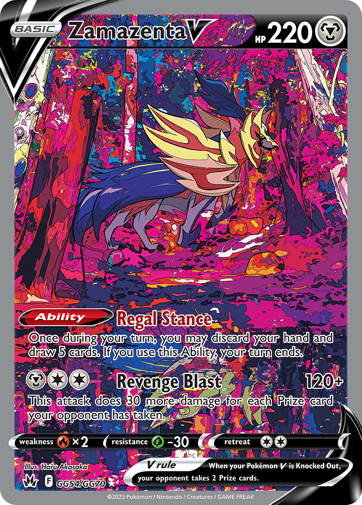Crown Zenith Galarian Gallery Zamazenta V #GG54/70