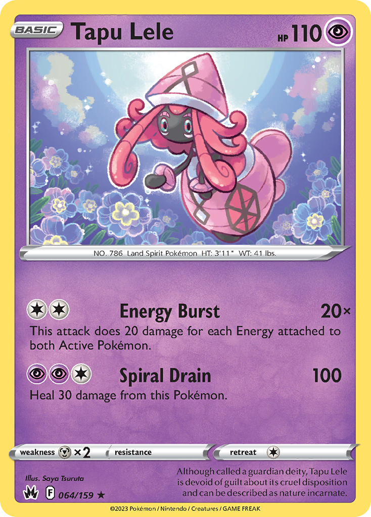 Crown Zenith Holo Tapu Lele #64/159