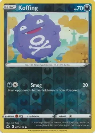 Crown Zenith Koffing #75/159 reverse holo