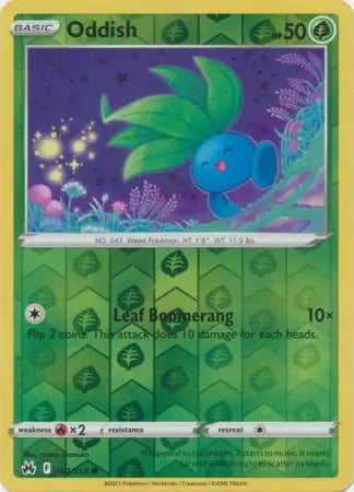 Crown Zenith Oddish #1/159 reverse holo
