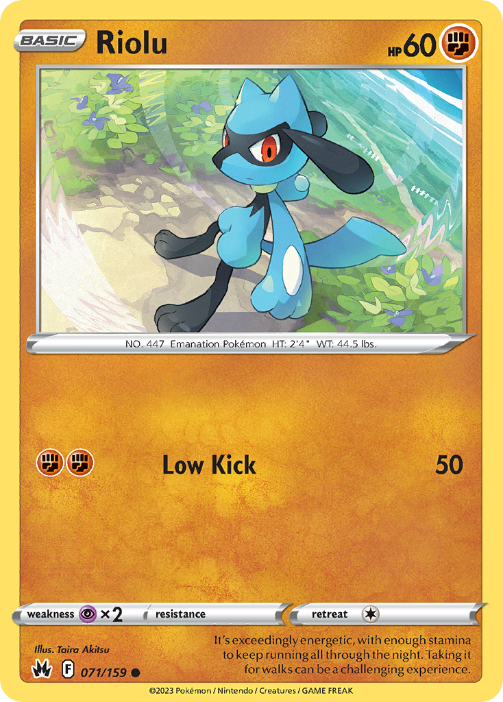 Crown Zenith Riolu #71/159