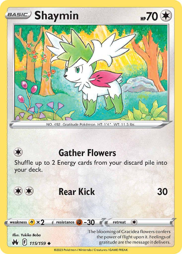 Crown Zenith Shaymin #115/159