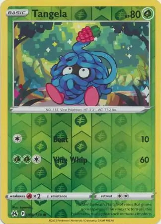 Crown Zenith Tangela #4/159 reverse holo